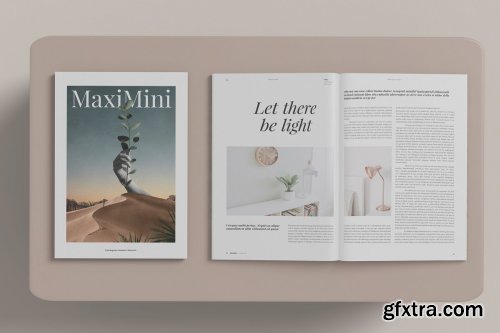 CreativeMarket - Minimalist Magazine Mockup 4509513