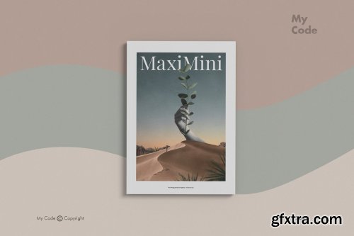 CreativeMarket - Minimalist Magazine Mockup 4509513