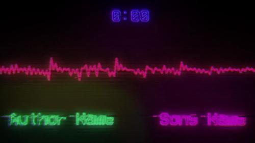 Retro Screen Music Visualizer - 13269322