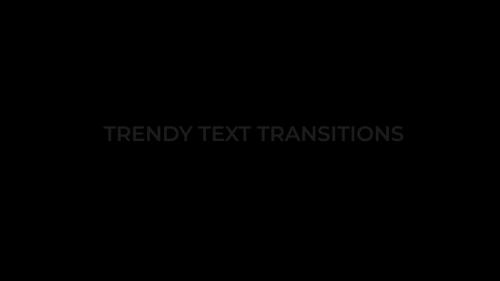 Trendy Text Transitions Presets - 13016605