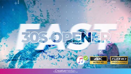 Fast 30s Opener - After Effects Template - 12291444