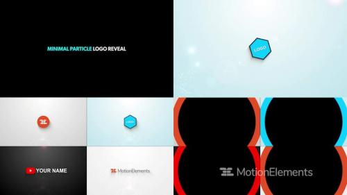 Minimal Particle Logo Reveal Template - 12422007