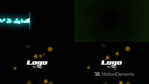 Glow Particles Logo Reveal - 12473513