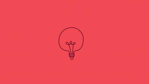 Cartoon style lightbulb animation - 13945542