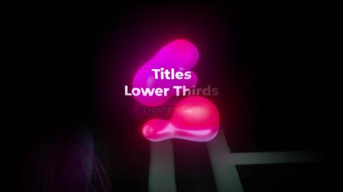 Neon Lower Thirds Liquid - 13642975