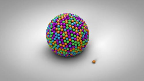 Colorful 3D Balls Logo Reveal - 13696343