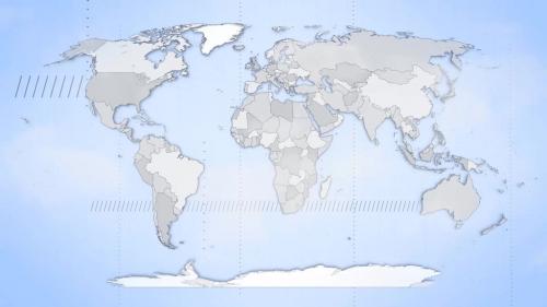 Map of World with Countries - 13534922