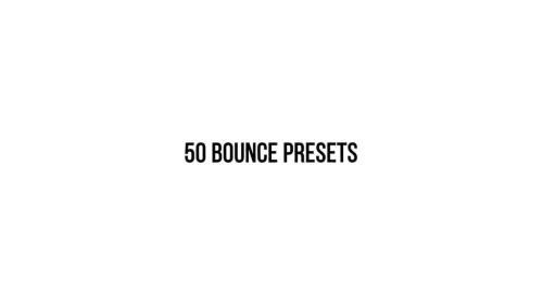 50 Bounce Text Animations Presets Pack - 13421187