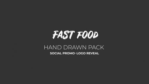 Fast Food. Hand Drawn Pack - 13487231