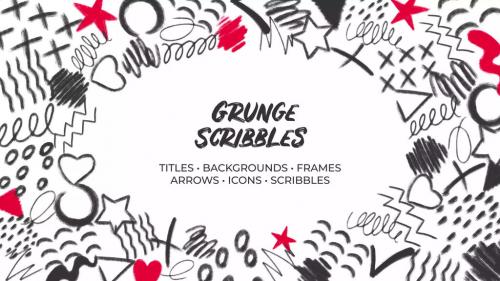 Grunge Scribbles. Hand Drawn Pack - 13389761