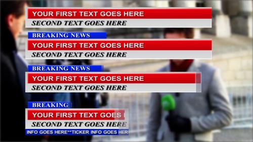 Breaking News Lower Thirds - 13012404