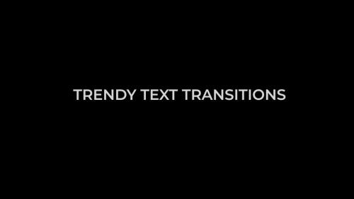 Trendy Text Transitions Presets - 13016605