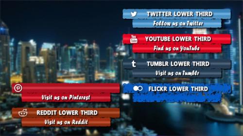 Elegant Social Media Lower Third Pack - 12499124