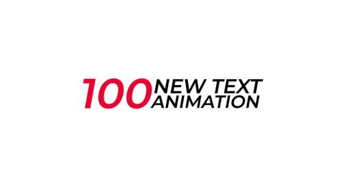 100 New Text Animation Presets - 12499294