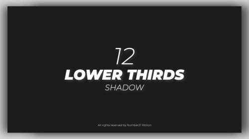 Lower Thirds Shadow - 12515325