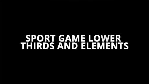 Sport Game Lower Thirds And Elements ME - 12721450