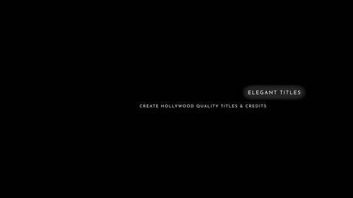 Titles Elegant Cinematic - 12885122