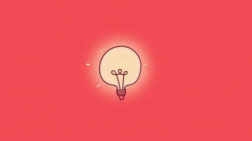 Cartoon style lightbulb animation - 13945542