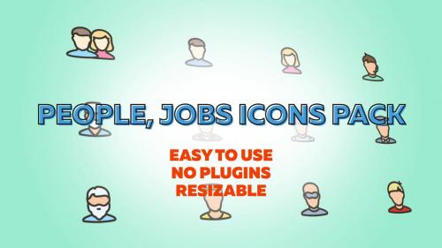 Animated People Job Icons Pack - 13954037