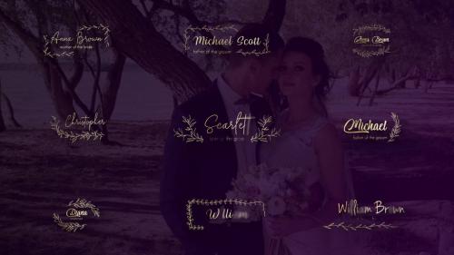 Wedding Titles and Lower Thirds - 13666624
