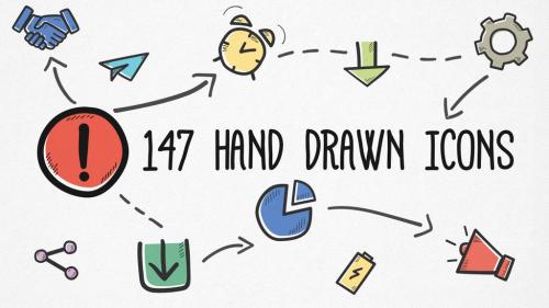 Hand-drawn Icons Pack - 13670475