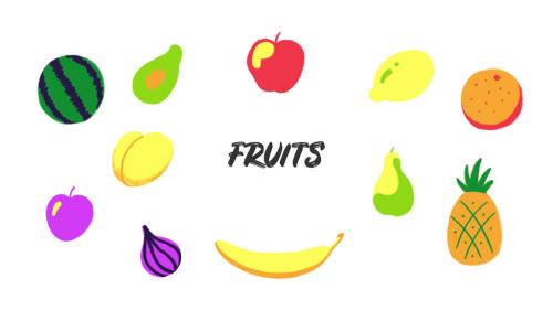 Fruits and Vegetables. Hand Drawn Pack - 13684241