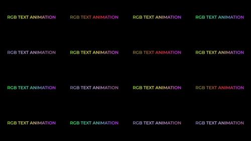 Text Animations Presets Pack + (RGB) - 13379797