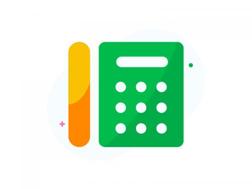 Telephone flat icon - telephone-flat-icon