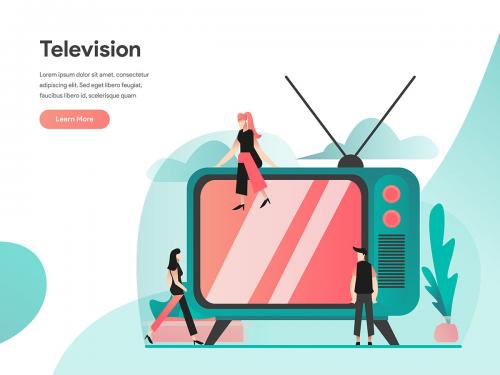 Television Illustration Concept - television-illustration-concept