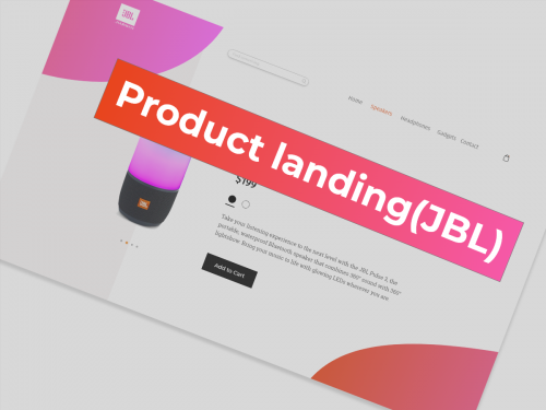 Product landing - template-for-adobe-xd-for-internet-shopping