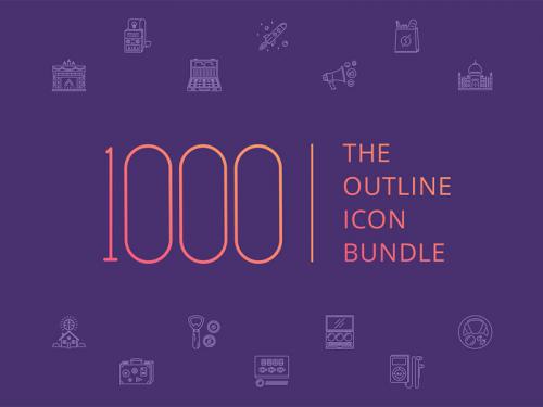 The Outline Icon Bundle 1000 - the-outline-icon-bundle-1000