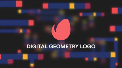 Videohive - Digital Geometry Logo Reveal