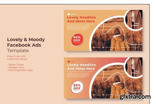 Lovely & Moody Facebook Ads Template