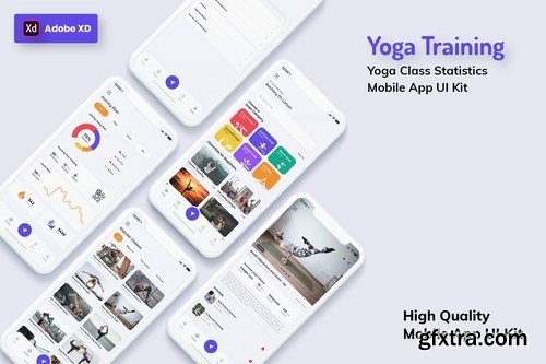 Yoga Class Mobile App Pack