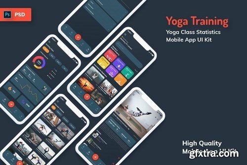 Yoga Class Mobile App Pack