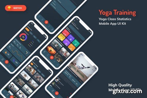 Yoga Class Mobile App Pack