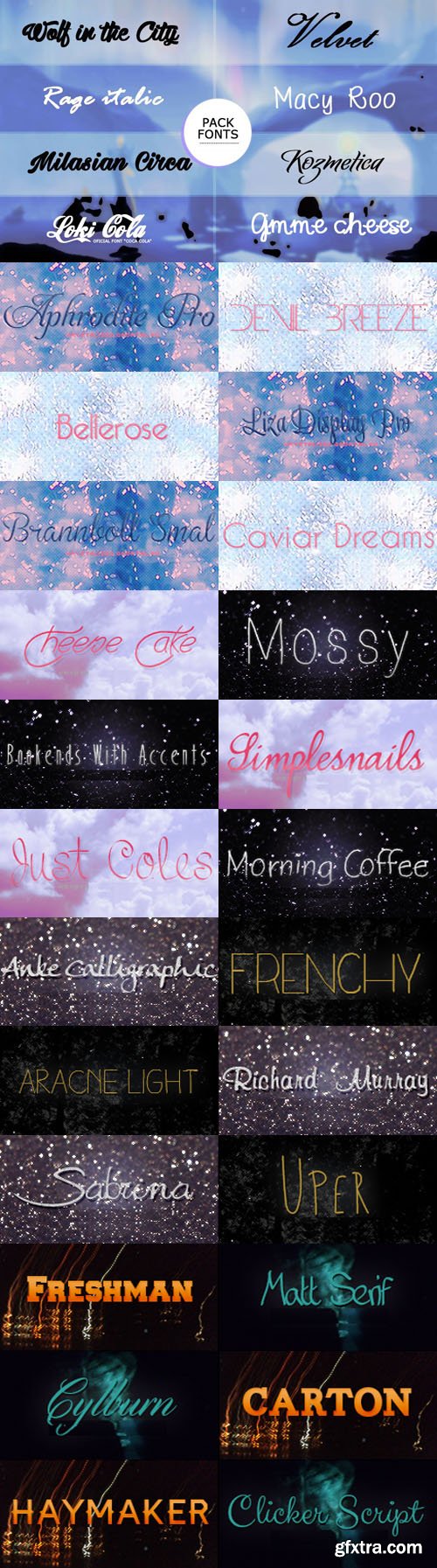 64 Fonts Collection