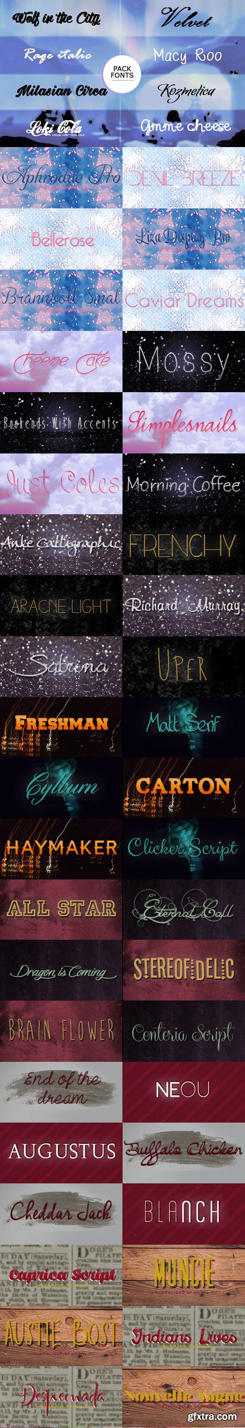 64 Fonts Collection