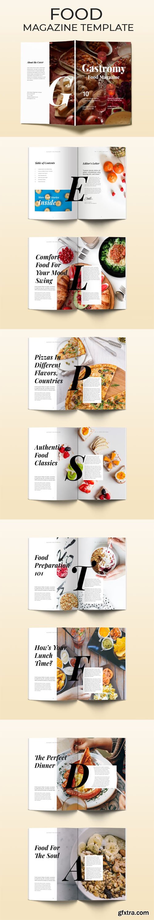 Food Magazine InDesign Template [18-Pages]