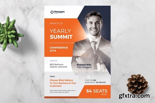 Hexagon Conference Flyer