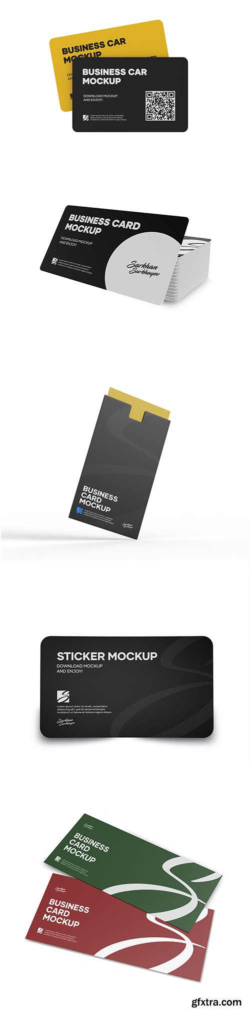 Business Card PSD Mockup Set