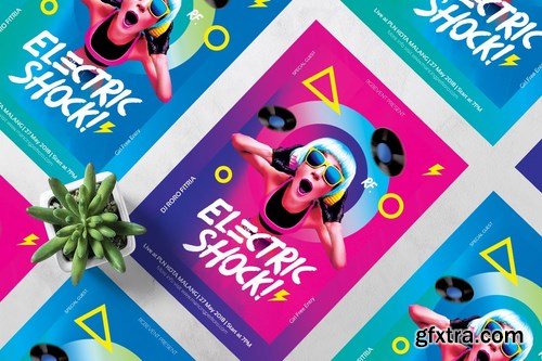 Electric Shock DJ Flyer