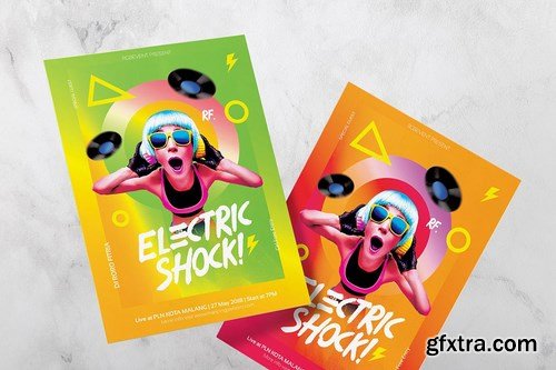 Electric Shock DJ Flyer