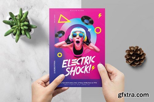 Electric Shock DJ Flyer