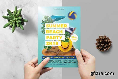 Summer Beach Party Flyer