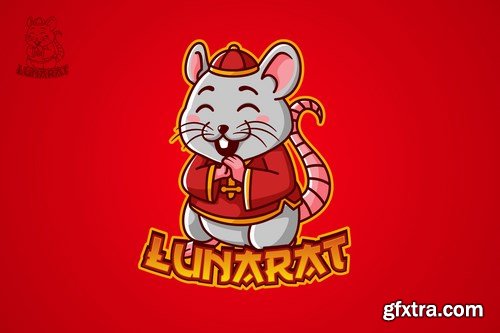 Lunarat - Mascot Logo