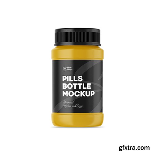 Pills Bottle PSD Mockup