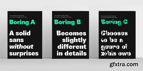 Boring Sans Font Family