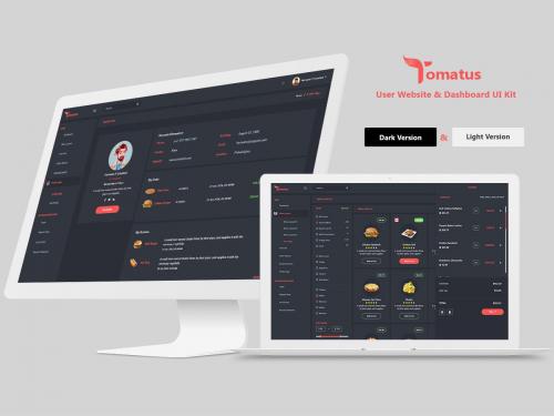 Tomatus - Restaurant User Website & Dashboard UI Kit - tomatus-restaurant-user-website-dashboard-ui-kit