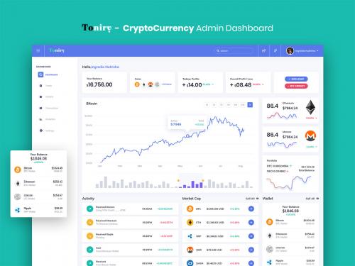 Toniry - CryptoCurrency Admin Dashboard UI Kit - toniry-cryptocurrency-admin-dashboard-ui-kit